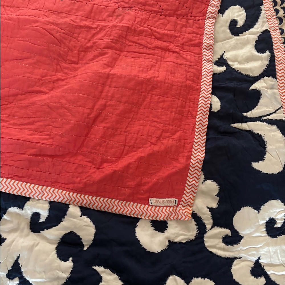 King Size Quilt with two (2) matching pillows by Fred Stand for Anthropologie